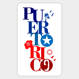 Puerto Rico Flag Colors Boricua Symbols Magnet